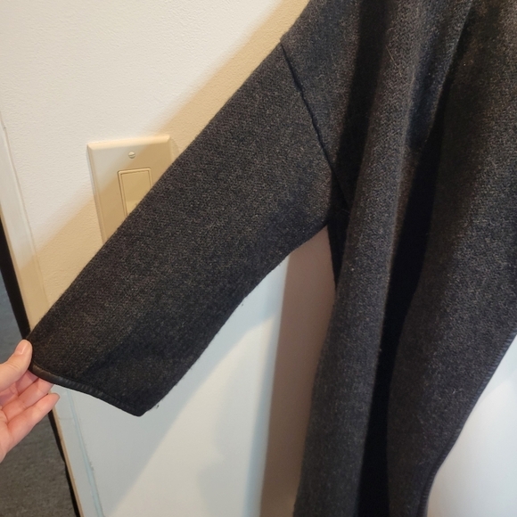 Vince size s wool/cashmere blend grey open front cardigan small flaw - Picture 2 of 8